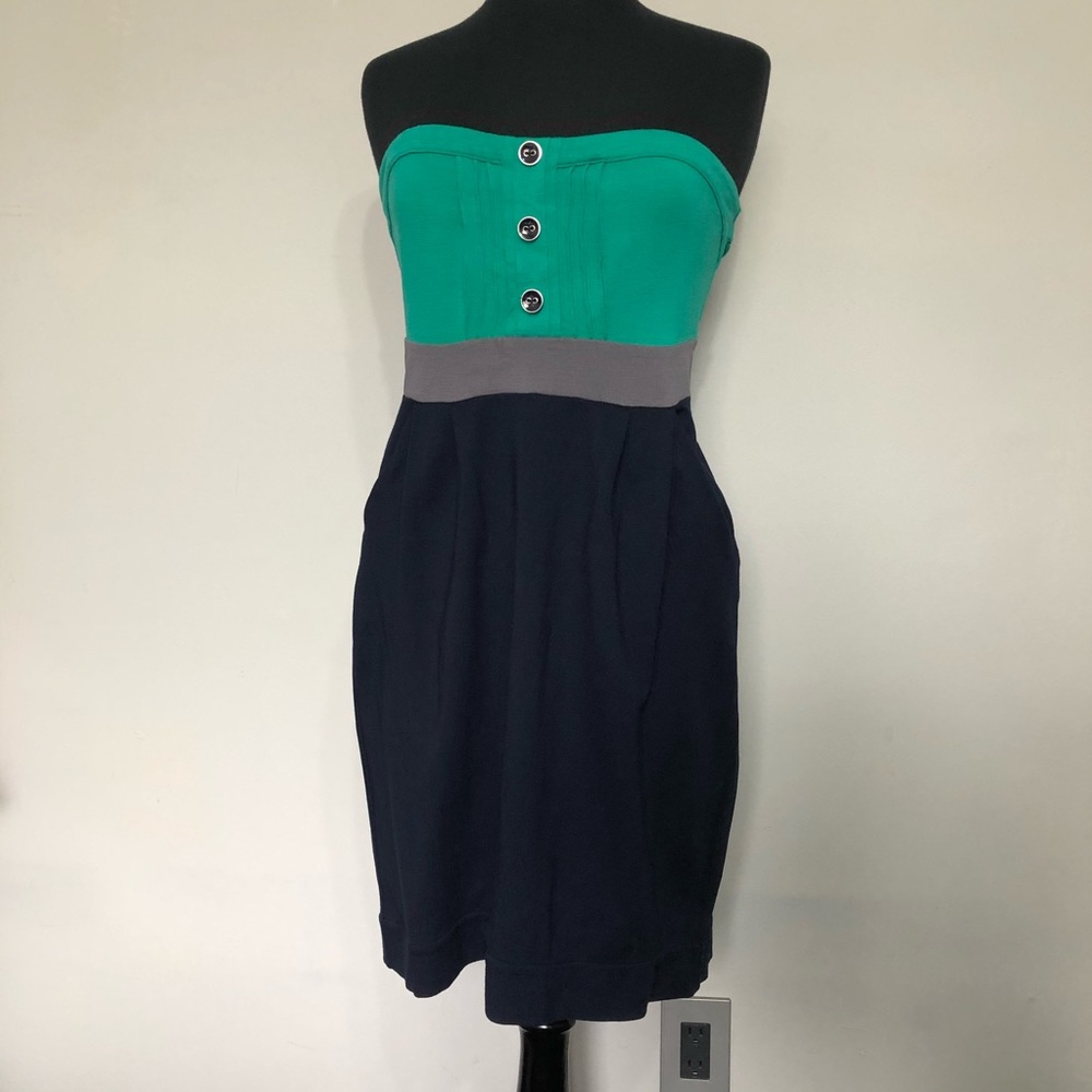 Ric Rac Weather Patterns strapless dress - Picture 2 of 7